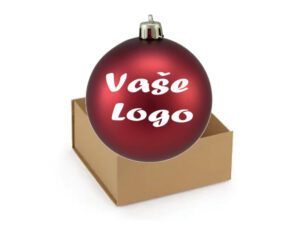 Vánoční ozdoba s logem firmy