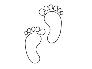 Samolepka na auto stopy