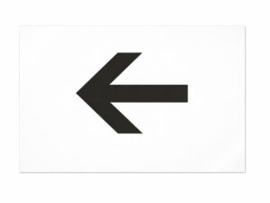 Samolepka šipka vlevo