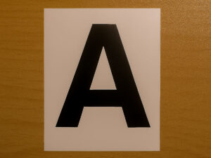 Samolepka písmeno A