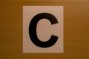 Samolepka písmeno C