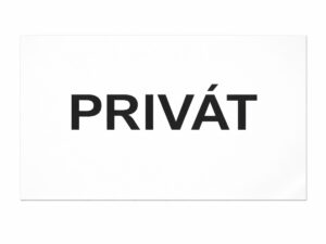 Samolepka privát