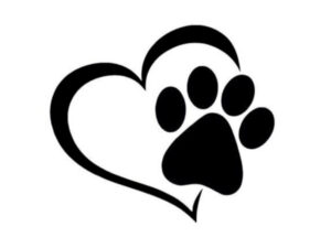 Samolepka psí tlapky