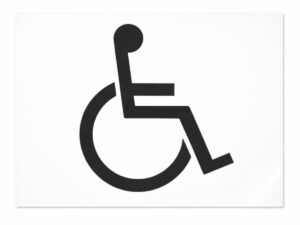 Samolepka tělesně postižený