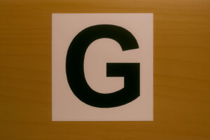 Samolepka písmeno G