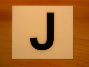 Samolepka písmeno J