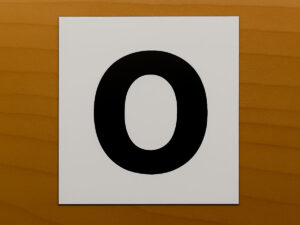 Samolepka písmeno O