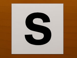 Samolepka písmeno S