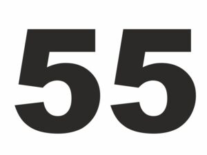 Samoleka číslo na auto nebo na motorku