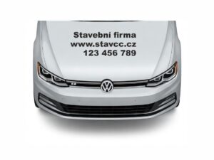 Samolepky na přední kufr auta