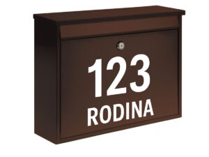 Samolepka se jménem a číslem