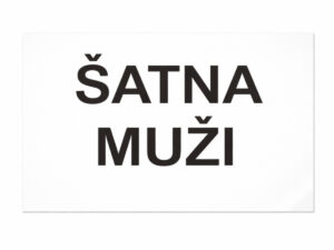 Samolepka šatna muži