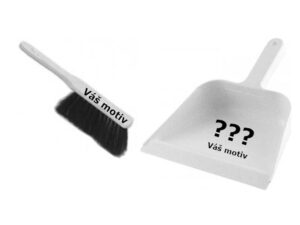 Svatební smetáček s vlastním motivem